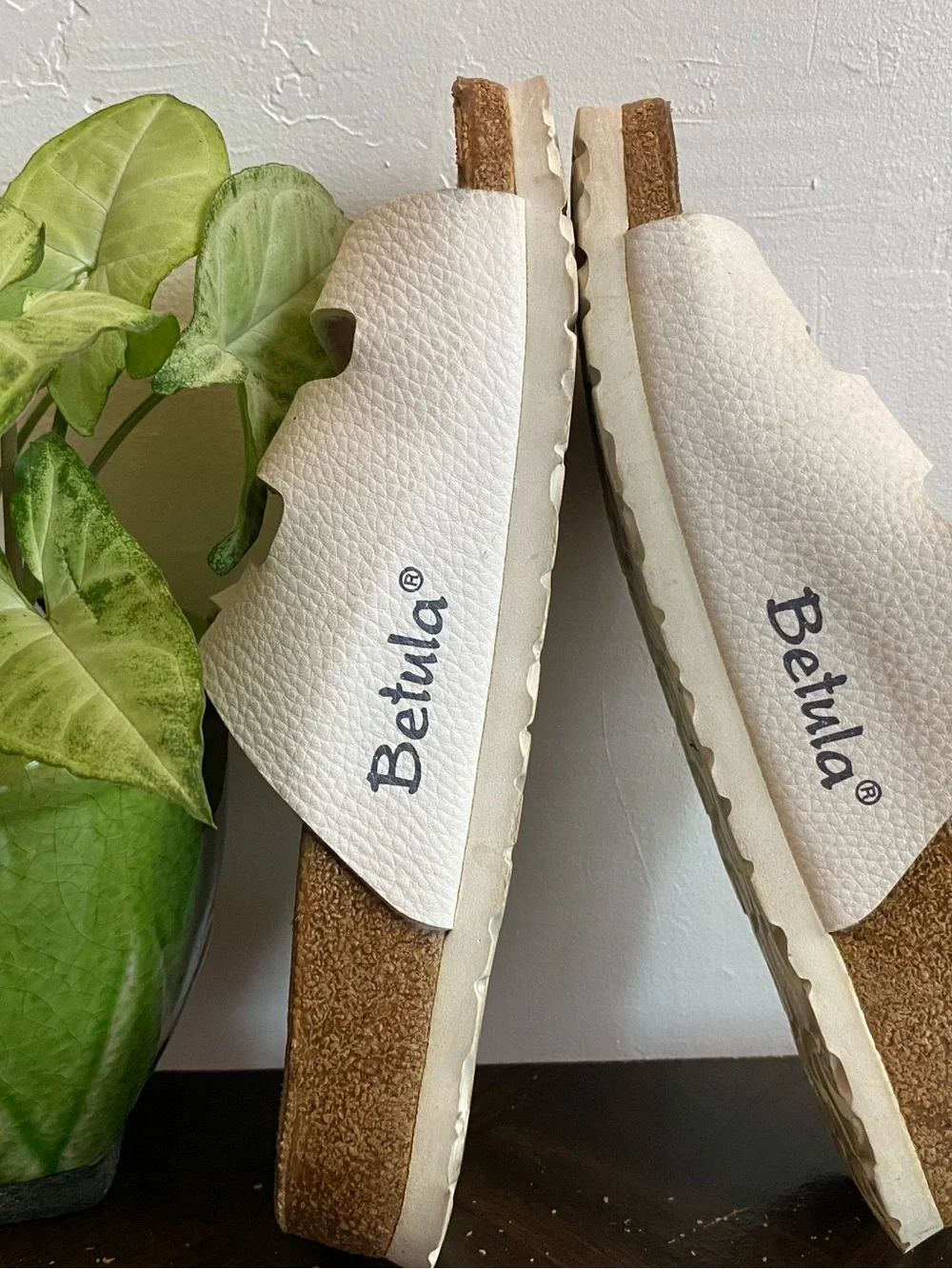 Pre-owned Betula Florida Sandals in Light Beige 37/6 Narrow Fit Women’s